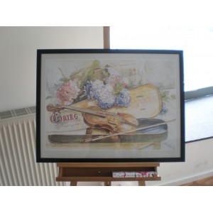 Kunstdruck "Coraline Boomsma - Still Life With Violin"