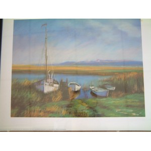 Kunstdruck "Ady Pose - Moored Boats"