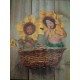 Kunstdruck Motiv "Sonnenblumen Kinder"